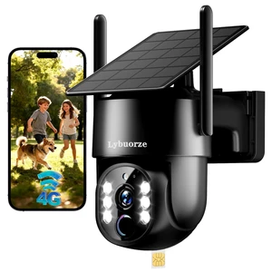 4G LTE Cellular Solar Security Camera Outdoor, No WiFi Needed, 4MP HD Color Night Vision, 360° Pan-Tilt, Built-in SIM Card, AI Motion Detection, 2-Way Talk for Jobsite/Farm 4G LTE Cellular Solar Security Camera Outdoor, No WiFi Needed, 4MP HD Color Night Vision, 360° Pan-Tilt, Built-in SIM Card, AI Motion Detection, 2-Way Talk for Jobsite/Farm
