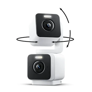 Duo Cam Pan Indoor/Outdoor IP65 2K 360° Pan/Tilt Smart Home Security Camera with Color Night Vision, Compatible with Alexa & Google Assistant, White Duo Cam Pan Indoor/Outdoor IP65 2K 360° Pan/Tilt Smart Home Security Camera with Color Night Vision, Compatible with Alexa & Google Assistant, White