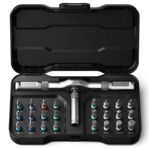 24 in 1 Magnetic Ratchet Screwdriver Set, Mini Removable Self Assembly Precision Tool Kit, Magnetic Screwdriver Set with Multiple Bits for PC, Mobile, Watch, Bicycle Repair and Daily DIY Projects 24 in 1 Magnetic Ratchet Screwdriver Set, Mini Removable Self Assembly Precision Tool Kit, Magnetic Screwdriver Set with Multiple Bits for PC, Mobile, Watch, Bicycle Repair and Daily DIY Projects