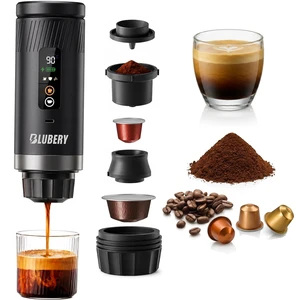 LED Screen portable espresso maker,travel espresso maker, espresso machine | USB-C Car Coffee Maker, Compatible with NS Capsules & Ground Coffeefor Camping, RV, Hiking and Office LED Screen portable espresso maker,travel espresso maker, espresso machine | USB-C Car Coffee Maker, Compatible with NS Capsules & Ground Coffeefor Camping, RV, Hiking and Office