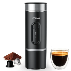 Portable Espresso Machine for Travel, Self-Heating Electric Coffee Maker | Works with Capsules & Ground Coffee, Type-C Rechargeable, for Outdoor Camping Car RV Business Trips Portable Espresso Machine for Travel, Self-Heating Electric Coffee Maker | Works with Capsules & Ground Coffee, Type-C Rechargeable, for Outdoor Camping Car RV Business Trips