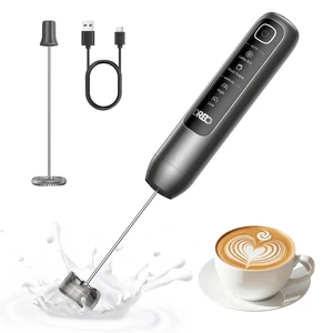 Milk Frother Handheld, Coffee Drink Hand Mixer Wand, BaristaMaker Nano | 4 Modes for Latte Art Microfoam, 2550mAh Rechargeable Battery, One-Touch Frothing, 150+ Drinks, IPX6 Waterproof, Easy Clean Milk Frother Handheld, Coffee Drink Hand Mixer Wand, BaristaMaker Nano | 4 Modes for Latte Art Microfoam, 2550mAh Rechargeable Battery, One-Touch Frothing, 150+ Drinks, IPX6 Waterproof, Easy Clean