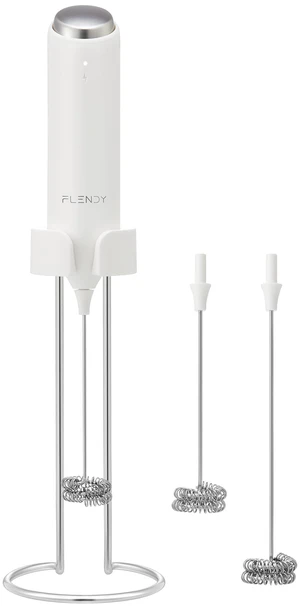 Rechargeable Milk Frother Handheld with Charging Stand | USB-C Charging Dock, 2 Detachable Double Whisk, Extra Long Mixer Wand, Wall Mount, Top Button, Compact Electric Stirrer Rechargeable Milk Frother Handheld with Charging Stand | USB-C Charging Dock, 2 Detachable Double Whisk, Extra Long Mixer Wand, Wall Mount, Top Button, Compact Electric Stirrer