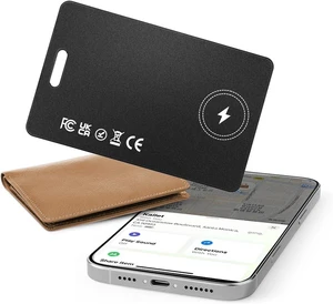 Wallet Tracker Card for Apple Find My, Tracker Tag for Wallet | Bluetooth, Rechargeable, iOS Only, Slim, Thin, Worldwide Tracking, Key Finder, For Bags & Passport Wallet Tracker Card for Apple Find My, Tracker Tag for Wallet | Bluetooth, Rechargeable, iOS Only, Slim, Thin, Worldwide Tracking, Key Finder, For Bags & Passport