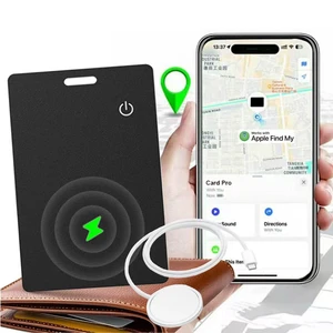 Apple MFi Certified Wallet Tracker Smart Card for Find My | Slim Wallet Tracker Card for iPhone,Key Finder & Item Locator for Bags, Passport,IP68 Waterproof, Rechargeable, No Fee Apple MFi Certified Wallet Tracker Smart Card for Find My | Slim Wallet Tracker Card for iPhone,Key Finder & Item Locator for Bags, Passport,IP68 Waterproof, Rechargeable, No Fee
