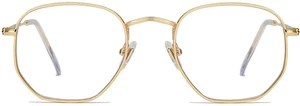 Small Blue Light Blocking Glasses Hexagonal Eyeglasses Frame Anti Blue Ray Glasses One and Only SJ5036 with Gold Frame/Anti-Blue Light Lens Small Blue Light Blocking Glasses Hexagonal Eyeglasses Frame Anti Blue Ray Glasses One and Only SJ5036 with Gold Frame/Anti-Blue Light Lens