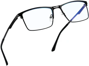 Rectangle Semi-rimless Blue Light Glasses for Men Women UV400 Black | Stainless Steel Frame, Impact-Resistant PC Lenses, Blue Light Blocking, Silicone Nose Pads, Office & Gaming Rectangle Semi-rimless Blue Light Glasses for Men Women UV400 Black | Stainless Steel Frame, Impact-Resistant PC Lenses, Blue Light Blocking, Silicone Nose Pads, Office & Gaming