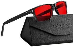 Blue Light Glasses for Sleep, 99.9% Blue Green Light Blocking with Red Lens, Red Glasses Eye Strain Relief Eye Protection Blue Light Glasses for Sleep, 99.9% Blue Green Light Blocking with Red Lens, Red Glasses Eye Strain Relief Eye Protection
