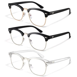 Computer Blue Light Blocking Glasses 3 pack Blue Light Glasses Men Women, Anti Blu-Ray Clear Gaming Glasses Lenses Computer Blue Light Blocking Glasses 3 pack Blue Light Glasses Men Women, Anti Blu-Ray Clear Gaming Glasses Lenses