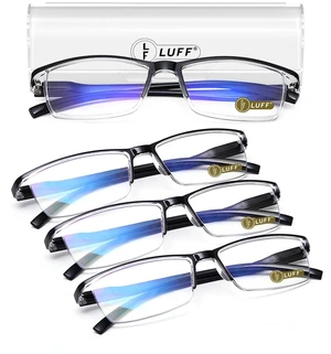 4Pcs Anti-Blue-ray Reading Glasses Portable Ultra-Light Readers(2.0X) | Readers for Men, Lightweight Comfortable Spring Hinge Unbreakable Anti Eyestrain HD Vision for Bed Reading and TV Watching 4Pcs Anti-Blue-ray Reading Glasses Portable Ultra-Light Readers(2.0X) | Readers for Men, Lightweight Comfortable Spring Hinge Unbreakable Anti Eyestrain HD Vision for Bed Reading and TV Watching