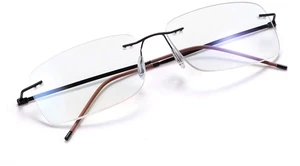 Rimless Progressive Multifocus Reading Glasses Blue Light Blocking No Line Multifocal Computer Readers for Women Men Unisex Rectangular Eyewear Titanium Lightweight Magnification Presbyopia Eyeglasses Rimless Progressive Multifocus Reading Glasses Blue Light Blocking No Line Multifocal Computer Readers for Women Men Unisex Rectangular Eyewear Titanium Lightweight Magnification Presbyopia Eyeglasses