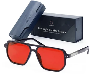 Blue Light Blocking Glasses for Sleep Blocks 100% Blue & Green Light Before Bed | Premium Circadian Eyewear for Deep Sleep & Recovery Blue Light Blocking Glasses for Sleep Blocks 100% Blue & Green Light Before Bed | Premium Circadian Eyewear for Deep Sleep & Recovery