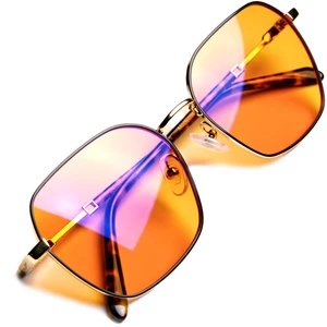 Orange Blue Light Blocking Glasses for Better Sleep - Premium Stainless Amber Orange Computer Migraine Glasses for Women & Men - Amber fl 41 Gaming Blue Light Blockers for Eye Strain & Fatigue Orange Blue Light Blocking Glasses for Better Sleep - Premium Stainless Amber Orange Computer Migraine Glasses for Women & Men - Amber fl 41 Gaming Blue Light Blockers for Eye Strain & Fatigue