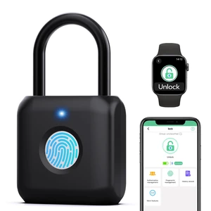 Fingerprint Padlock,Smart Padlock,Gym Locker Lock,Black | APP Control,Fingerprint Lock USB Rechargeable, For Gym Locker, Locker,School,Gate,Storage,Hasp,Toolbox Fingerprint Padlock,Smart Padlock,Gym Locker Lock,Black | APP Control,Fingerprint Lock USB Rechargeable, For Gym Locker, Locker,School,Gate,Storage,Hasp,Toolbox