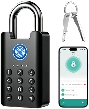 Smart Padlock Outdoor Keyless for Yard, Driveway Gate, Storage Unit | 10mm shackle, heavy duty, bluetooth, fingerprint, keyless, rfid, silicone button code, backup key, weatherproof, USB-C Smart Padlock Outdoor Keyless for Yard, Driveway Gate, Storage Unit | 10mm shackle, heavy duty, bluetooth, fingerprint, keyless, rfid, silicone button code, backup key, weatherproof, USB-C