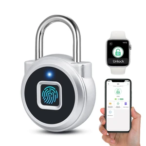 Fingerprint Lock, Gym Lock, Bluetooth Lock, Small Fingerprint Padlock with Keyless, Weatherproof Smart Lock for Gym Locker School Suitcase Cabinet Luggage Storage and Fence Fingerprint Lock, Gym Lock, Bluetooth Lock, Small Fingerprint Padlock with Keyless, Weatherproof Smart Lock for Gym Locker School Suitcase Cabinet Luggage Storage and Fence