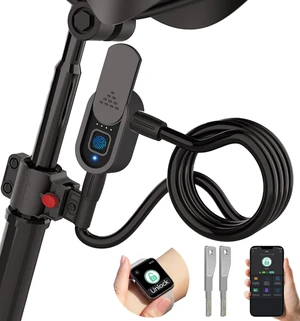 Fingerprint Bike Lock with Key, Heavy Duty Anti-Theft Weatherproof Keyless Bluetooth App Biometric Smart Cable Lock for Bicycle Scooter Accessories Outdoor Fence Gate Snowboard Ski Fingerprint Bike Lock with Key, Heavy Duty Anti-Theft Weatherproof Keyless Bluetooth App Biometric Smart Cable Lock for Bicycle Scooter Accessories Outdoor Fence Gate Snowboard Ski