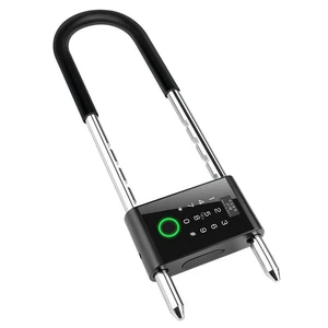 Smart Padlock with Long Adjustable Shackle, Bike U-Lock with Fingerprint | App Control, Auto Lock, Heavy Duty Digital Combination Lock for Glass Doors, Outdoor Fence Gate Storage Smart Padlock with Long Adjustable Shackle, Bike U-Lock with Fingerprint | App Control, Auto Lock, Heavy Duty Digital Combination Lock for Glass Doors, Outdoor Fence Gate Storage