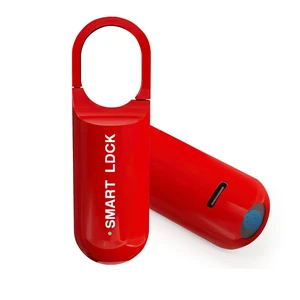 Smart Fingerprint Padlock for Locker, Small Rechargeable Fingerprint Lock, Keyless Biometric Thumbprint Padlock for Gym School Locker, Suitcase, Backpack Smart Fingerprint Padlock for Locker, Small Rechargeable Fingerprint Lock, Keyless Biometric Thumbprint Padlock for Gym School Locker, Suitcase, Backpack