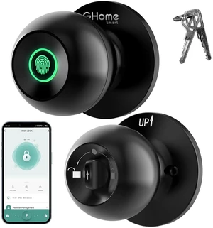 Fingerprint Door Lock, 3 in 1 Smart Fingerprint Door Knob with App Control & Key, Auto Lock, Biometric Thumbprint Door Locks for Bedroom, Garage, Home & Office Fingerprint Door Lock, 3 in 1 Smart Fingerprint Door Knob with App Control & Key, Auto Lock, Biometric Thumbprint Door Locks for Bedroom, Garage, Home & Office