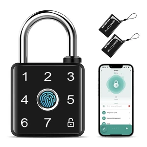 Smart Locker Lock, Bluetooth Fingerprint Padlock, Fast Finger Scan & Long Lasting Battery Lock for Gym, School & Employee Locker, Toolbox Smart Locker Lock, Bluetooth Fingerprint Padlock, Fast Finger Scan & Long Lasting Battery Lock for Gym, School & Employee Locker, Toolbox