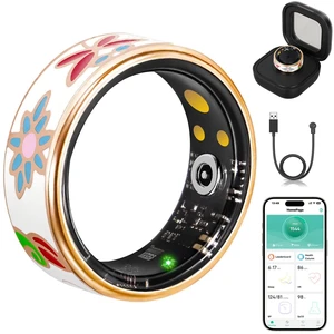 Smart Ring for Women Fitness Ring, No Subscription Fee Enamel Rose Gold 8# | Health Ring IP68 Waterproof with Heart Rate, Blood Oxygen, Sleep Health Monitoring, for iPhone/Android Smart Ring for Women Fitness Ring, No Subscription Fee Enamel Rose Gold 8# | Health Ring IP68 Waterproof with Heart Rate, Blood Oxygen, Sleep Health Monitoring, for iPhone/Android