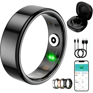 Smart Ring for Women Men, Fitness Tracker Ring with Free App No Subscription Fee, 7 Days Battery Life, Sleep Monitor, Heart Rate & Step Tracker, IP68 Waterproof, Android/iOS Compatible(Black,9) Smart Ring for Women Men, Fitness Tracker Ring with Free App No Subscription Fee, 7 Days Battery Life, Sleep Monitor, Heart Rate & Step Tracker, IP68 Waterproof, Android/iOS Compatible(Black,9)