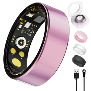 Smart Ring for Women Men, Health Tracker with Heart Rate/Blood Oxygen/Blood Pressure/Sleep Monitoring/Step Counting, IP68 Waterproof Fitness Ring, No App Fees for iPhone & Android (Lavender Pink, 10#) Smart Ring for Women Men, Health Tracker with Heart Rate/Blood Oxygen/Blood Pressure/Sleep Monitoring/Step Counting, IP68 Waterproof Fitness Ring, No App Fees for iPhone & Android (Lavender Pink, 10#)