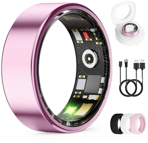 Smart Ring for Women & Men, Health Tracker Ring, Fitness Tracker Ring | Blood Pressure,Temperature,Heart Rate,SpO2,HRV & Stress, IP68 Waterproof, Sleep Tracker, No App Fee (Lavender Pink,10#) Smart Ring for Women & Men, Health Tracker Ring, Fitness Tracker Ring | Blood Pressure,Temperature,Heart Rate,SpO2,HRV & Stress, IP68 Waterproof, Sleep Tracker, No App Fee (Lavender Pink,10#)