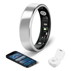 Smart Ring - Free Heart Rate SpO2 Sleep Tracker | No Subscription | IP68 Waterproof Fitness Tracker | 24/7 Activity Monitor | Step Counter & Stress Tracking | Sleep & Workout (Silver, 10) Smart Ring - Free Heart Rate SpO2 Sleep Tracker | No Subscription | IP68 Waterproof Fitness Tracker | 24/7 Activity Monitor | Step Counter & Stress Tracking | Sleep & Workout (Silver, 10)