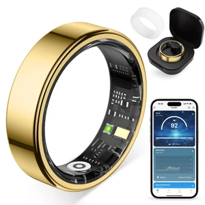 Smart Ring for Women, AI Health Tracker & 5ATM, R02. (Gold, 9#) | Couples' Space & No Subscription Fee Smart Ring, Heart Rate, Blood Oxygen, Sleep Health Monitoring, Menstrual Cycle, Fitness. Smart Ring for Women, AI Health Tracker & 5ATM, R02. (Gold, 9#) | Couples' Space & No Subscription Fee Smart Ring, Heart Rate, Blood Oxygen, Sleep Health Monitoring, Menstrual Cycle, Fitness.