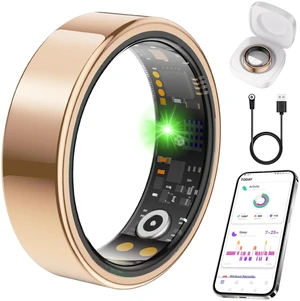 Smart Ring for Women Men, Health Tracker, Fitness Ring (Rose Gold, 7#) | Sleep Monitor, Heart Rate, Blood Oxygen Step Counter, IP68 Waterproof Fit Ring No Subscription, iOS & Android Compatible Smart Ring for Women Men, Health Tracker, Fitness Ring (Rose Gold, 7#) | Sleep Monitor, Heart Rate, Blood Oxygen Step Counter, IP68 Waterproof Fit Ring No Subscription, iOS & Android Compatible