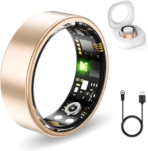 Smart Rings for Women Men, Fitness Ring with Heart Rate, Blood Oxygen, HRV, Stress, Sleep Tracker, Step Tracker, No Subscription Fee, lP68 Waterproof Smart Ring for iPhone & Android (Rose Gold 10#) Smart Rings for Women Men, Fitness Ring with Heart Rate, Blood Oxygen, HRV, Stress, Sleep Tracker, Step Tracker, No Subscription Fee, lP68 Waterproof Smart Ring for iPhone & Android (Rose Gold 10#)