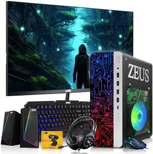 TechMagnet Zeus Pro 9 Gaming Desktop PC, Intel i5, GT 1030, 16GB RAM, 256GB SSD+1TB HDD 22 Inch Monitor, RGB Keyboard & Mouse, Speaker, Headphone, Webcam, Win 11 TechMagnet Zeus Pro 9 Gaming Desktop PC, Intel i5, GT 1030, 16GB RAM, 256GB SSD+1TB HDD 22 Inch Monitor, RGB Keyboard & Mouse, Speaker, Headphone, Webcam, Win 11