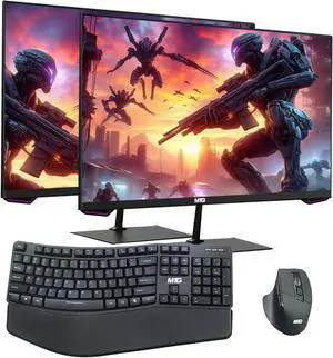 TechMagnet Cheetah 6 All-in-One PC, i5-6, 8GB RAM, 120GB SSD, Win 11, Dual 27 Inch Monitor, Wireless Ergonomic KBM, USB WiFi BT, Desktop Computers for Home, Office & Study TechMagnet Cheetah 6 All-in-One PC, i5-6, 8GB RAM, 120GB SSD, Win 11, Dual 27 Inch Monitor, Wireless Ergonomic KBM, USB WiFi BT, Desktop Computers for Home, Office & Study
