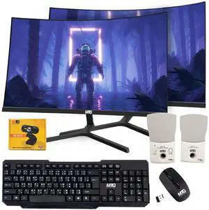 TechMagnet Cheetah 6 All-in-One PC, i5-6, 8GB RAM, 240GB SSD, Win 11, Desktop Computer - Dual 24 Inch Monitor, Wireless KBM, Mini Speaker, Webcam, USB WiFi BT, Home, Office & Study TechMagnet Cheetah 6 All-in-One PC, i5-6, 8GB RAM, 240GB SSD, Win 11, Desktop Computer - Dual 24 Inch Monitor, Wireless KBM, Mini Speaker, Webcam, USB WiFi BT, Home, Office & Study