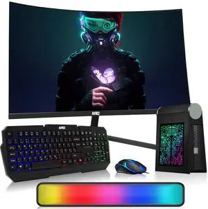 TechMagnet CyberCube Mini PC, i7, 16GB RAM, 512GB SSD, Win 11, 32 Inch Curved Monitor, RGB Keyboard & Mouse, Soundbar, WiFi BT, Desktop Computers for Home, Office & Study TechMagnet CyberCube Mini PC, i7, 16GB RAM, 512GB SSD, Win 11, 32 Inch Curved Monitor, RGB Keyboard & Mouse, Soundbar, WiFi BT, Desktop Computers for Home, Office & Study