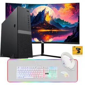 TechMagnet Heera Gaming PC, i5, 16GB RAM, 512GB SSD, Win 11, Desktop Computer, RX 550 Graphics, 24 Inch Curved Monitor, MTG 4 in 1 Kit, Webcam, USB WiFi, Home, Office & Gaming TechMagnet Heera Gaming PC, i5, 16GB RAM, 512GB SSD, Win 11, Desktop Computer, RX 550 Graphics, 24 Inch Curved Monitor, MTG 4 in 1 Kit, Webcam, USB WiFi, Home, Office & Gaming
