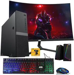 TechMagnet Heera Gaming PC, i5, 16GB RAM, 512GB SSD + 1TB HDD, Win 11, Desktop Computer, RX 550 Graphics, 24 Inch Curved Monitor, RGB KBM, Speaker, Webcam, USB WiFi, Home & Office TechMagnet Heera Gaming PC, i5, 16GB RAM, 512GB SSD + 1TB HDD, Win 11, Desktop Computer, RX 550 Graphics, 24 Inch Curved Monitor, RGB KBM, Speaker, Webcam, USB WiFi, Home & Office