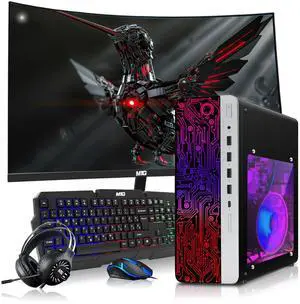 HP Gaming Desktop Computer PC, AMD Ryzen 3 Pro, 8GB RAM, 256GB SSD, RX 550 Graphics, 27 Inch Curved Monitor, RGB KBM, Headphone, USB WiFi BT, Win 11 Pro HP Gaming Desktop Computer PC, AMD Ryzen 3 Pro, 8GB RAM, 256GB SSD, RX 550 Graphics, 27 Inch Curved Monitor, RGB KBM, Headphone, USB WiFi BT, Win 11 Pro