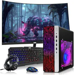 HP Gaming Desktop Computer PC, AMD Ryzen 3 Pro, 8GB RAM, 256GB SSD, GT 1030 Graphics, 32 Inch Curved Monitor, RGB KBM, Headphone, USB WiFi BT, Win 11 Pro HP Gaming Desktop Computer PC, AMD Ryzen 3 Pro, 8GB RAM, 256GB SSD, GT 1030 Graphics, 32 Inch Curved Monitor, RGB KBM, Headphone, USB WiFi BT, Win 11 Pro