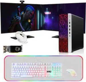 HP G3 Gaming Computer Desktop PC, i7, 16GB RAM, 240GB SSD, RX 550 Graphics, Dual 24 Inch Curved Monitor, MTG 4 in 1 Kit, Webcam, USB WiFi BT, Win 11 Pro HP G3 Gaming Computer Desktop PC, i7, 16GB RAM, 240GB SSD, RX 550 Graphics, Dual 24 Inch Curved Monitor, MTG 4 in 1 Kit, Webcam, USB WiFi BT, Win 11 Pro