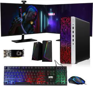 HP G3 Gaming Computer Desktop PC, i7, 16GB RAM, 240GB SSD, RX 550 Graphics, Dual 24 Inch Curved Monitor, RGB KBM, Speaker, Webcam, USB WiFi BT, Win 11 Pro HP G3 Gaming Computer Desktop PC, i7, 16GB RAM, 240GB SSD, RX 550 Graphics, Dual 24 Inch Curved Monitor, RGB KBM, Speaker, Webcam, USB WiFi BT, Win 11 Pro