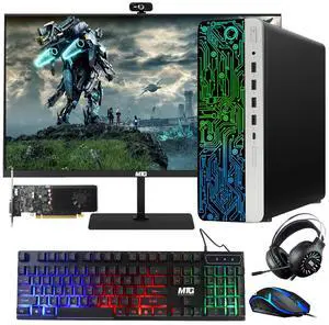 HP G3 Gaming Computer Desktop PC, i5, 32GB RAM, 240GB SSD, GT 1030 Graphics, 27 Inch Curved Monitor, RGB KBM, Headphone, Webcam, USB WiFi BT, Win 11 Pro HP G3 Gaming Computer Desktop PC, i5, 32GB RAM, 240GB SSD, GT 1030 Graphics, 27 Inch Curved Monitor, RGB KBM, Headphone, Webcam, USB WiFi BT, Win 11 Pro