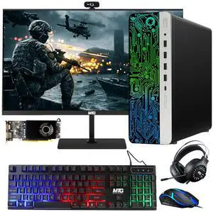 HP G3 Gaming Computer Desktop PC, i5, 16GB RAM, 240GB SSD, RX 550 Graphics, 24 Inch Curved Monitor, RGB KBM, Headphone, Webcam, USB WiFi BT, Win 11 Pro HP G3 Gaming Computer Desktop PC, i5, 16GB RAM, 240GB SSD, RX 550 Graphics, 24 Inch Curved Monitor, RGB KBM, Headphone, Webcam, USB WiFi BT, Win 11 Pro