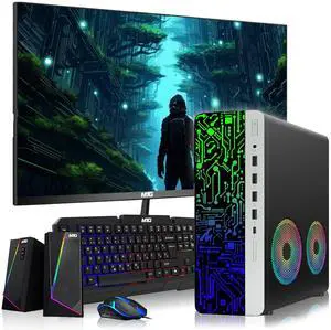 HP G3 Computer Desktop PC, i3, 8GB RAM, 256GB SSD, 22 Inch Curved Monitor, RGB KBM, Speaker, USB WiFi BT, Win 11 HP G3 Computer Desktop PC, i3, 8GB RAM, 256GB SSD, 22 Inch Curved Monitor, RGB KBM, Speaker, USB WiFi BT, Win 11
