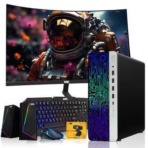 HP G3 Gaming Desktop Computer PC, i7, 32GB RAM, 240GB SSD, RX 550 Graphics, 24 Inch Curved Monitor, RGB KBM, Speaker, Webcam, USB WiFi BT, Win 11 Pro HP G3 Gaming Desktop Computer PC, i7, 32GB RAM, 240GB SSD, RX 550 Graphics, 24 Inch Curved Monitor, RGB KBM, Speaker, Webcam, USB WiFi BT, Win 11 Pro