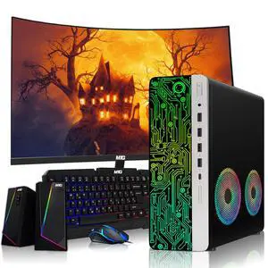 HP G3 Computer Desktop PC, i3, 16GB RAM, 256GB SSD, 24 Inch Curved Monitor, RGB KBM, Speaker, USB WiFi BT, Win 11 HP G3 Computer Desktop PC, i3, 16GB RAM, 256GB SSD, 24 Inch Curved Monitor, RGB KBM, Speaker, USB WiFi BT, Win 11