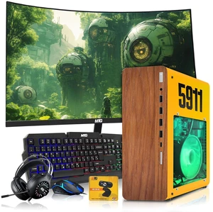 HP Full Dark Desktop Computer Gaming PC 5911 AMD Ryzen 3 Pro, 16GB RAM, 512GB SSD, RX 550 Graphics, 27 Inch Curved Monitor, RGB KBM, Headphone, Webcam, USB WiFi BT, Win 11 HP Full Dark Desktop Computer Gaming PC 5911 AMD Ryzen 3 Pro, 16GB RAM, 512GB SSD, RX 550 Graphics, 27 Inch Curved Monitor, RGB KBM, Headphone, Webcam, USB WiFi BT, Win 11