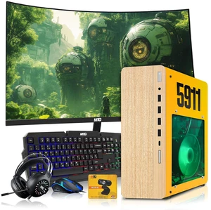 HP Full Light Desktop Computer Gaming PC 5911 AMD Ryzen 3 Pro, 16GB RAM, 512GB SSD, RX 550 Graphics, 27 Inch Curved Monitor, RGB KBM, Headphone, Webcam, USB WiFi BT, Win 11 HP Full Light Desktop Computer Gaming PC 5911 AMD Ryzen 3 Pro, 16GB RAM, 512GB SSD, RX 550 Graphics, 27 Inch Curved Monitor, RGB KBM, Headphone, Webcam, USB WiFi BT, Win 11